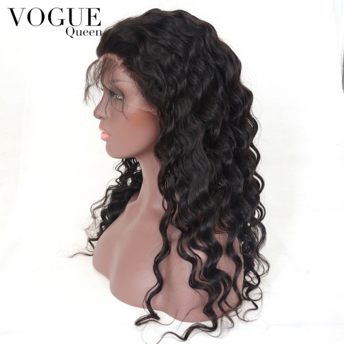 Loose Wave 250 Density Lace Front Wig Human Virgin Hair For Black Women
